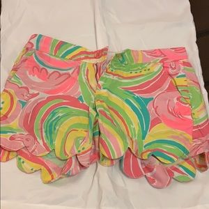 Lilly Pulitzer Scalloped Shorts